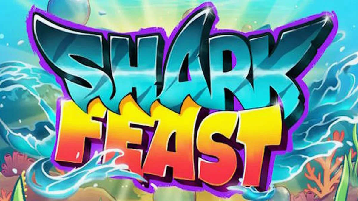 Makulay na underwater theme ng Shark Feast slot